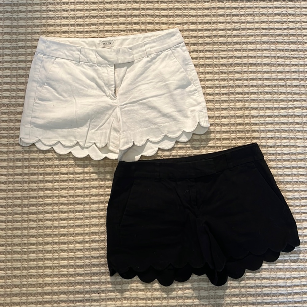 J. Crew Scalloped Hem Shorts